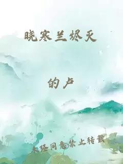 晓寒兰烬灭